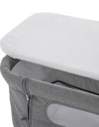 Feedo Patut co-sleeper pliabil 0-5 luni gri