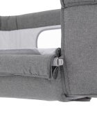 Feedo Patut co-sleeper pliabil 0-5 luni gri