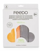 Feedo Set 2 museline din bambus multifunctionale 120x120 cm multicolor