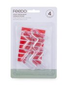 Feedo Set protectii pentru colturi ascutite 4 x 4 x 1.5 cm 4 bucati transparent