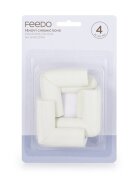 Feedo Set protectii pentru colturi ascutite 5 x 5 x 2 cm 4 bucati alb
