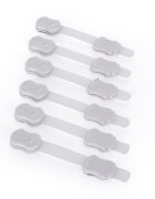Feedo Set sisteme de siguranta pentru mobilier universale 19 x 3.4 cm 6 bucati alb