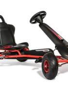 Ferbedo Kart AR8R Air Racer rosu scaun ajustabil functie free-wheel roti pneumatice cu rulmenti frana de mana volan cu sunete 111 X 72 X h66 cm