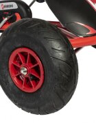 Ferbedo Kart AR8R Air Racer rosu scaun ajustabil functie free-wheel roti pneumatice cu rulmenti frana de mana volan cu sunete 111 X 72 X h66 cm