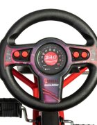 Ferbedo Kart AR8R Air Racer rosu scaun ajustabil functie free-wheel roti pneumatice cu rulmenti frana de mana volan cu sunete 111 X 72 X h66 cm