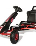 Ferbedo Kart AR8R Air Racer rosu scaun ajustabil functie free-wheel roti pneumatice cu rulmenti frana de mana volan cu sunete 111 X 72 X h66 cm