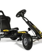 Ferbedo Kart ATX Air Racer negru scaun ajustabil functie free-wheel roti pneumatice frana de mana volan cu sunete 102 X 60 X h64 cm