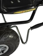Ferbedo Kart ATX Air Racer negru scaun ajustabil functie free-wheel roti pneumatice frana de mana volan cu sunete 102 X 60 X h64 cm