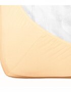 Fiki Miki Cearsaf cu elastic jerse din bumbac bej 120x60 cm