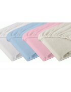Fiki Miki Cearsaf cu elastic jerse din bumbac gri 120x60 cm