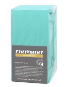 Fiki Miki Cearsaf cu elastic jerse din bumbac menta 120x60 cm