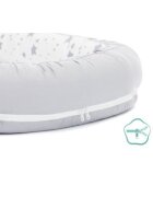 FILLIKID Baby nest culcus saltea si protectie de pat detasabila 90x40 cm grey star