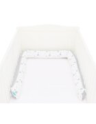 FILLIKID Baby nest culcus saltea si protectie de pat detasabila 90x40 cm grey star