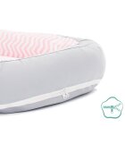 FILLIKID Baby nest culcus saltea si protectie de pat detasabila 90x40 cm pink