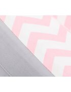 FILLIKID Baby nest culcus saltea si protectie de pat detasabila 90x40 cm pink