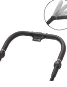 FILLIKID Carucior 2 in 1 pentru copii Fill Elix Black transformabil reversibil cu spatar reglabil si suspensii husa pentru picioare inclusa