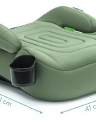 FILLIKID Inaltator auto cu isofix Luxe Flip green grupa 23 Fililikd cu suport integrat pentru sticle