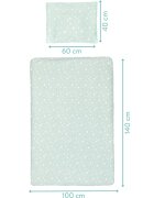 FILLIKID Lenjerie de pat din Jerse 2 piese Star mint