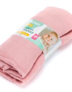 FILLIKID Muselina de infasat Swaddle Rose din bambus si bumbac 120x120 cm