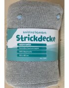 FILLIKID Patura tricotata 100 bumbac grey blue