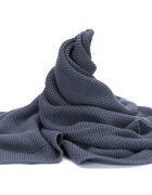 FILLIKID Patura tricotata din bumbac organic Blue 80x100 cm