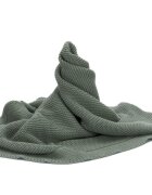 FILLIKID Patura tricotata din bumbac organic Green 80x100 cm