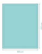 FILLIKID Patura tricotata din bumbac organic Green 80x100 cm