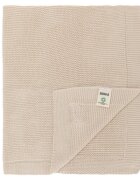 FILLIKID Patura tricotata din bumbac organic Natur 80x100 cm