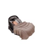FILLIKID Patura tricotata din bumbac organic Noa Taupe 70x90 cm