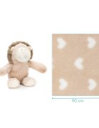 FILLIKID Paturica pufoasa cu jucarie leu 24cm