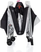 FILLIKID Patut standard Girafa grey pliabil roti usita cu fermoar saltea inclusa