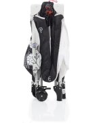 FILLIKID Patut standard Girafa grey pliabil roti usita cu fermoar saltea inclusa