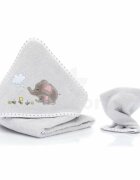 FILLIKID Prosop brodat cu manusa Elefant grey