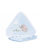 FILLIKID Prosop brodat Elepant family blue 75x75 cm