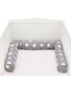 FILLIKID Protectie laterale pentru pat lemn 190 cm Star grey