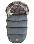 FILLIKID Sac de iarna cu guler blanita detasabil pentru carucior galaxy grey 100x50 cm