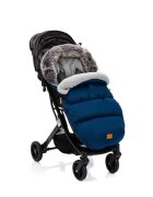 FILLIKID Sac de iarna cu guler blanita detasabil pentru carucior navy 100x50 cm