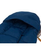FILLIKID Sac de iarna cu guler blanita detasabil pentru carucior navy 100x50 cm