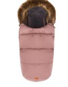 FILLIKID Sac de iarna cu guler blanita detasabil pentru carucior roz pudra 100x50 cm