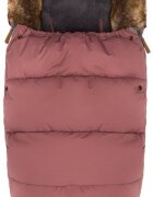 FILLIKID Sac de iarna cu guler blanita detasabil pentru carucior roz pudra 100x50 cm