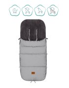FILLIKID Sac de iarna reflectorizant pentru carucior Kinley silver