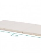 FILLIKID Saltea pliabila pentru copii Beige Buline 120x60x4 cm
