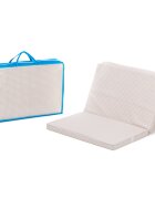 FILLIKID Saltea pliabila pentru copii Beige Carouri 120x60x4 cm