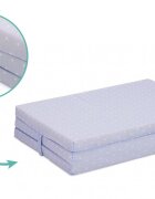 FILLIKID Saltea pliabila pentru copii Buline Bleu 120x60x4 cm