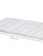 FILLIKID Saltea pliabila pentru copii White Blue 120x60x4 cm