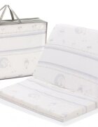 FILLIKID Saltea pliabila pentru copii White Blue 120x60x4 cm