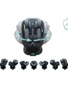 FILLIKID Scaun auto cu isofix Luca 360 blackgrey 0-36 kg i-Size