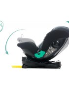 FILLIKID Scaun auto cu isofix Luca 360 blackgrey 0-36 kg i-Size
