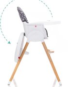FILLIKID Scaun inalt pentru masa Paul star grey
