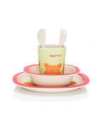 FILLIKID Set de masa 4 piese Bambus orange red